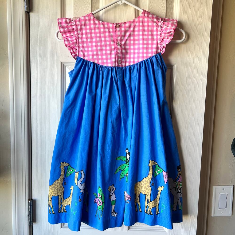 Eleanor Rose Field Trip Zoo Animals Gigi Dress - Picture 8 of 10